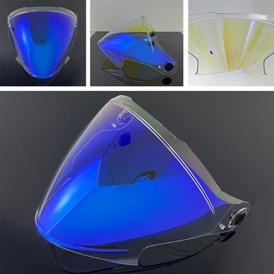 Accessories Sun Protection Waterproof Wind — Dəbilqə (Kaska) aksesuarları - aurora-blue