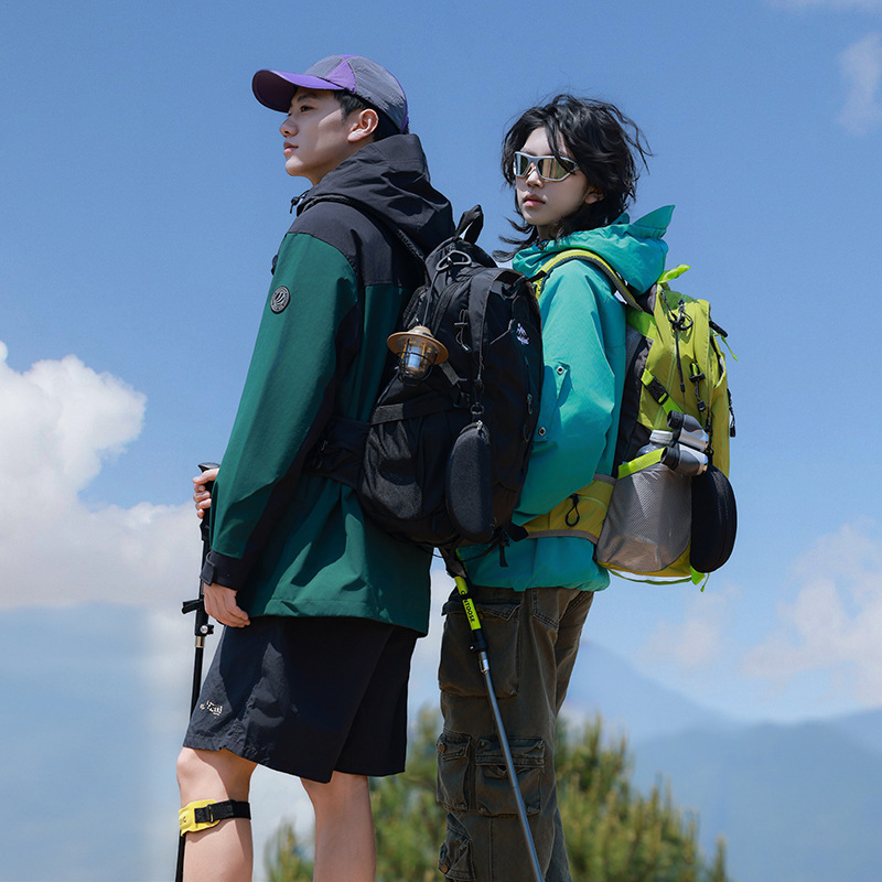 户外男女大容量登山背包旅游爬山轻便专业徒步运动旅行双肩包简约|undefined