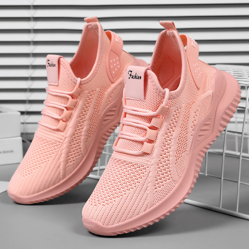 Zapatos de mujer zapatos casuales, zapatos de mujer con suela suave, zapatos deportivos ligeros, zapatos blancos de malla, zapatos al aire libre