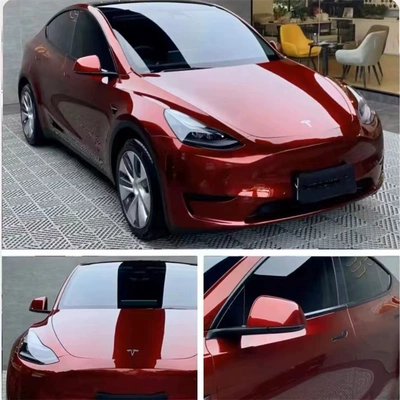 Auto Color Change Film — Color Retention - liquid-dragon-blood-red-whole-roll