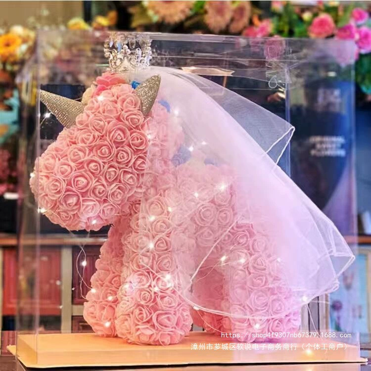 День защиты детей Единорог Вечный цветок Роза Медведь Подарок на день рождения для девочек и подруг Интернет-знаменитости