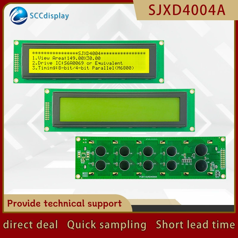 High -standard quality 4004 character dot matrix LCD LCD screen stn yellow -green screen black type LCM LCD display module