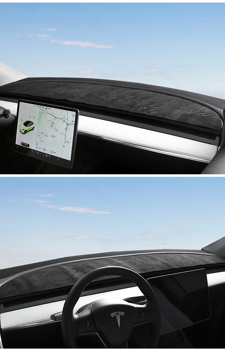 Foreign Trade Suitable for the New Y Model Light-Proof Mat Dashboard Sun Protection Tesla Model Y/3 Thickened Sunshade Light-Proof Mat