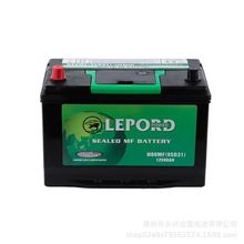 厂家加工95D31生产LEPORD CAR BATTER汽车启动电池N80MF12V80A