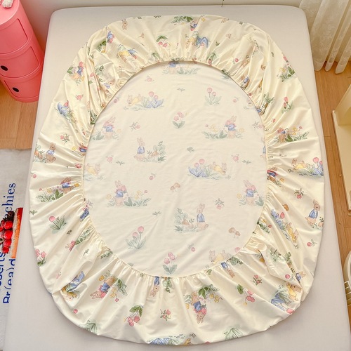 Single piece printed cotton fitted sheet single product Simmons mattress protector single double bed cover three piece set wholesale
