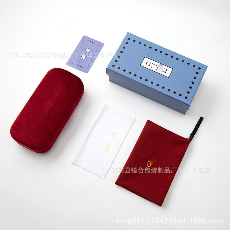 Spot al por mayor nueva caja de gafas de marca de alta gama de moda caja de gafas de sol de alta gama caja de embalaje completa