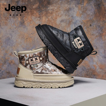 JeepͯЬ2024�����¿���޴���ѩ��ѥ��ͯ��ѥ�ӷ�ˮ����ŮͯЬ��