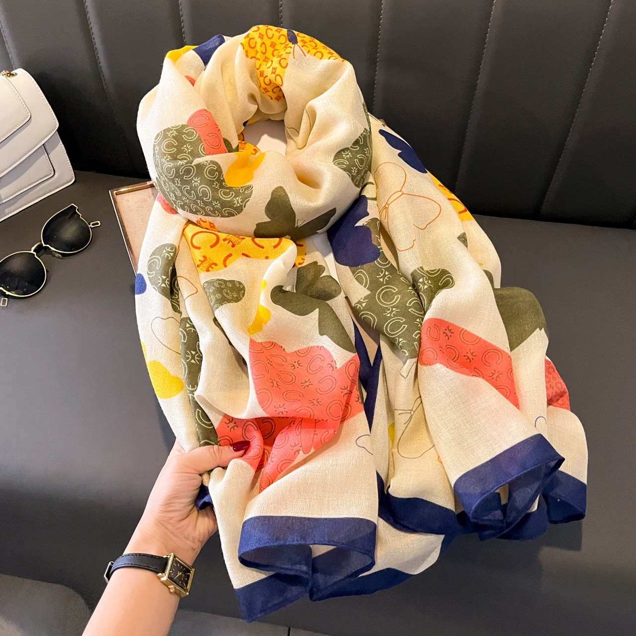 면과 린넨 스카프-41