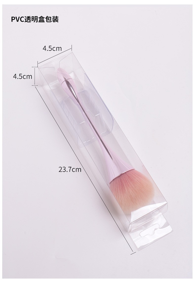 Pequeño tamaño pequeño polvo de pintura de cintura, cepillo de polvo de uñas, cepillo de mejilla de cepillo de cabeza de hongos, cepillo de maquillaje transfronterizo de una pieza