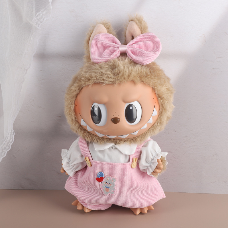 38cmラブブベビー服、ラブブぬいぐるみ服、ラブブ人形着替え、漢服スカートスーツ|undefined