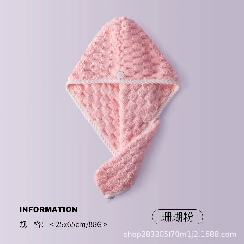 Gorro de cabello seco grueso absorción de agua no seco el cabello 2024 nuevo toallas de frotar bolsas de mujer toallas bonitas sombreros de baño