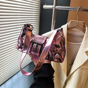 All-Match Simple Fashionable One-Shoulder Underarm Bag Women's Small Bag New 2024 Autumn High-Grade Texture Casual Underarm Bag