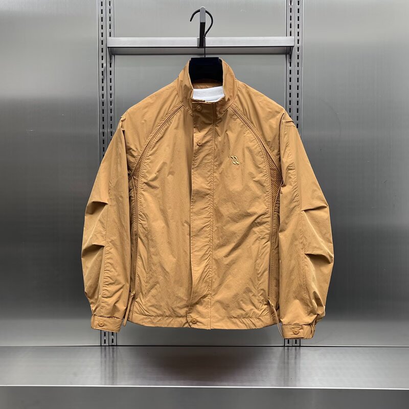 Cleanfit Baseball Jacket Men's Spring and Autum American Retro Top Jacket Pilot Loose Short Jacket