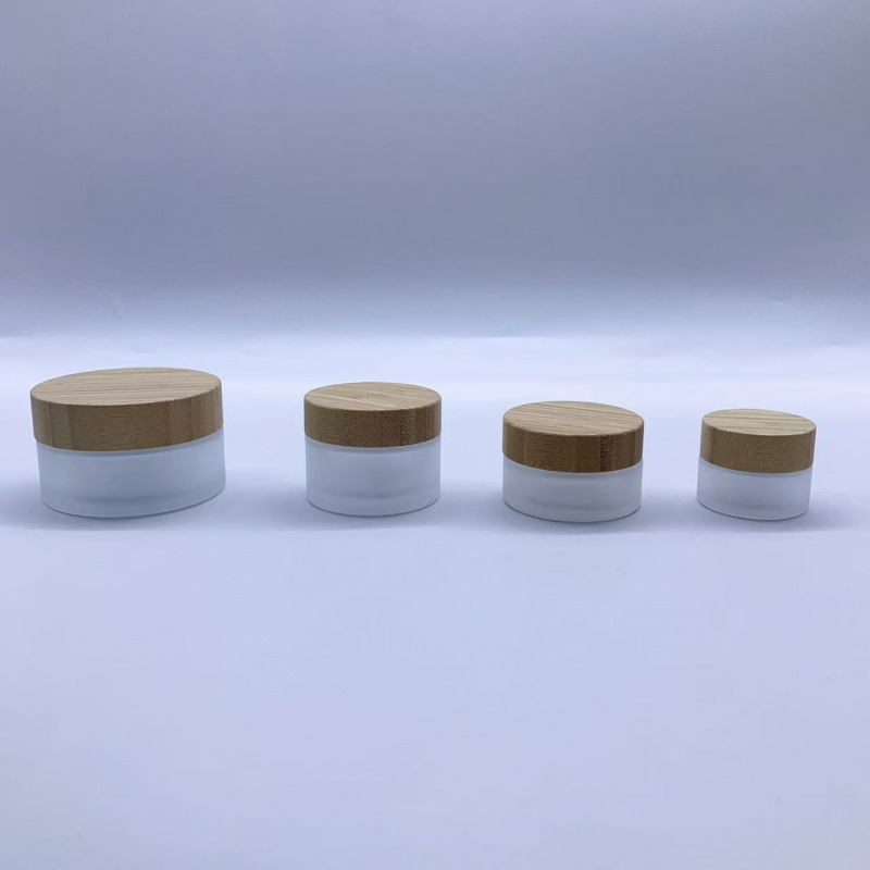 化妆品竹木包装瓶50g15g 30g 100g 磨砂玻璃喷雾乳液霜膏瓶