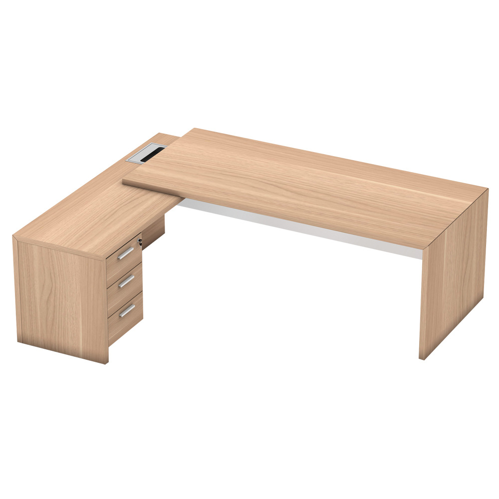 Mesa de oficina del jefe moderno, mesa de gerente de oficina simple, fábrica de muebles de oficina directa, mesa de jefe image 4