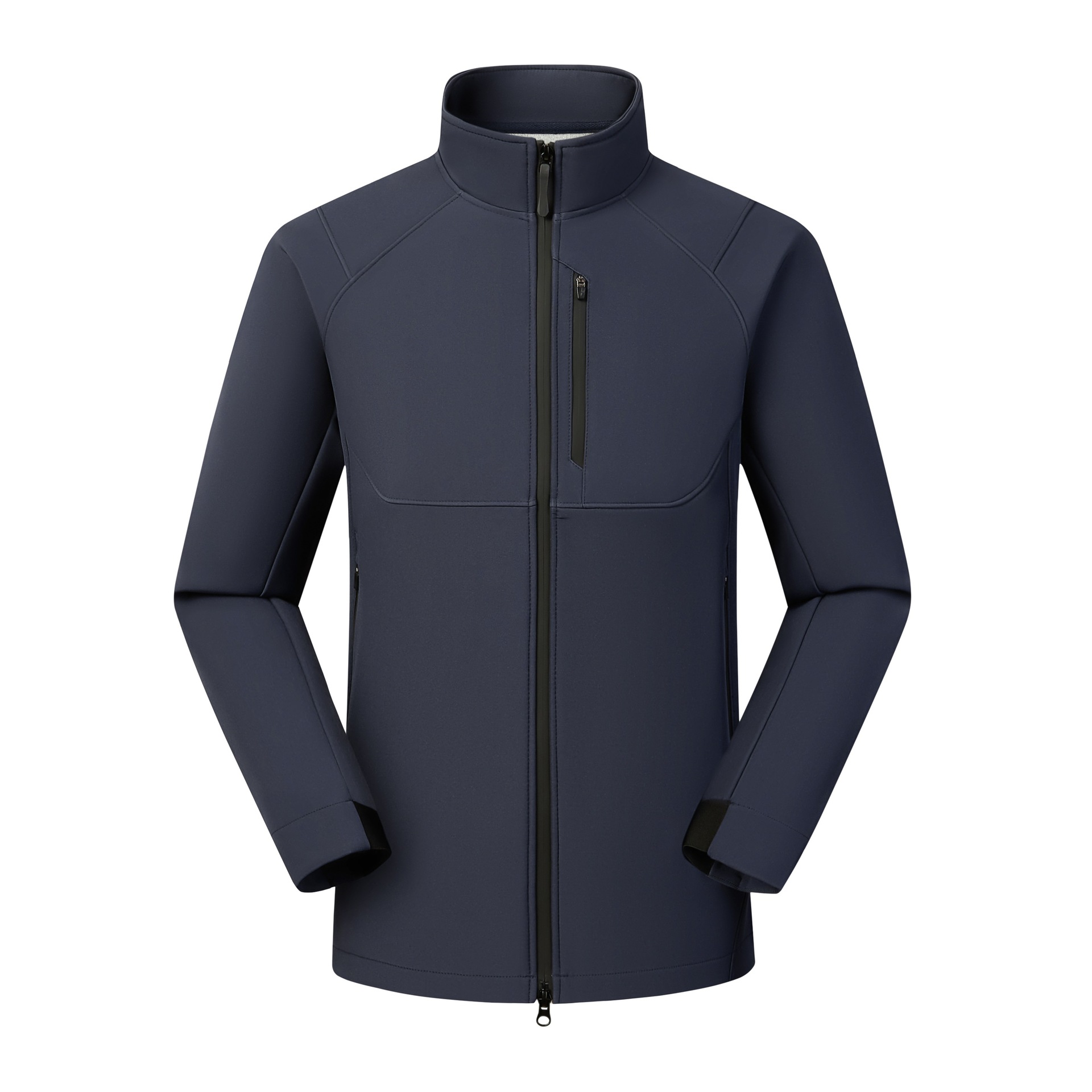 Chaqueta Impermeable de Cuello Alto Unisex de Mezcla de Fibra Sintética, De Secado Rápido, Impermeable, para Senderismo