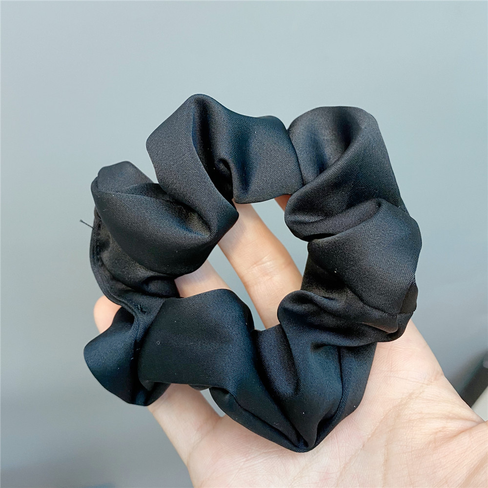 Korean Floral Printing Solid Color Hair Tie Retro Hair Scrunchies display picture 3