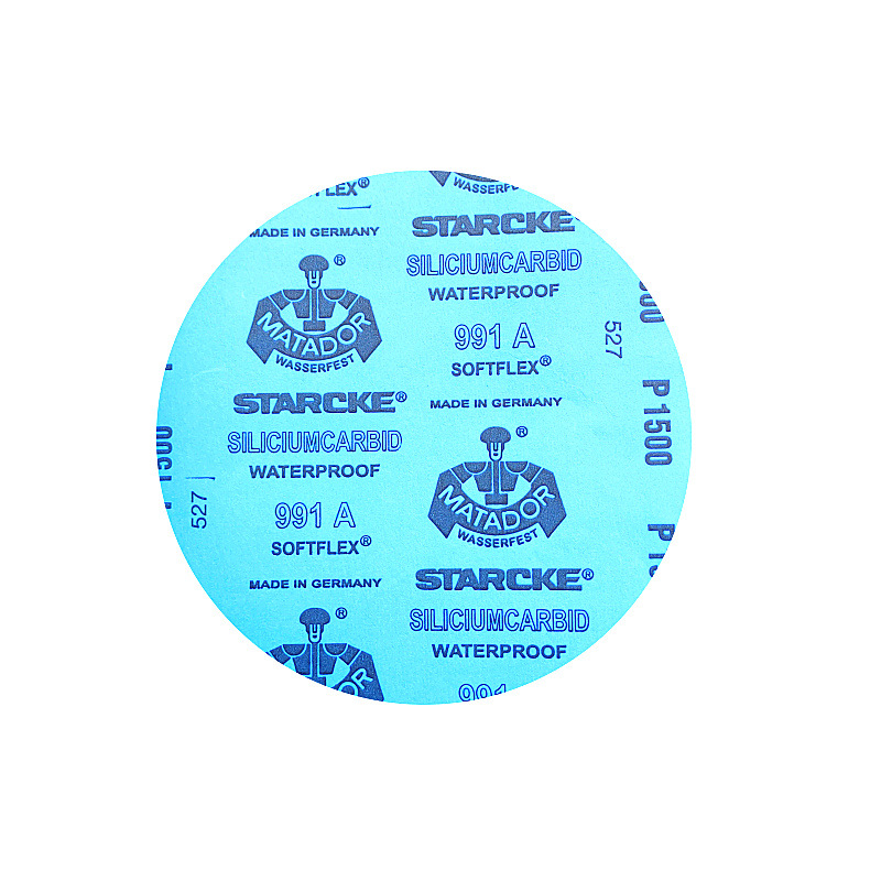 德国勇士砂纸圆形砂纸冲圆金相试验组织查看水磨耐水砂纸不带胶