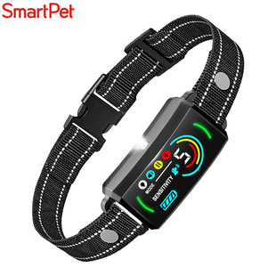 Smartpet's New Color Screen Dog Training Anti-Barking Device Multi-Functional Waterproof Vibration Electric Shock Automatic Dog Training Anti-Barking Collar