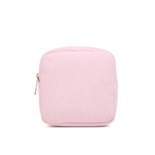 Cross-border Ins Explosive Corduroy Makeup Storage Bag Han Feng Coin Purse Sanitary Napkin Storage Bag Portable Small Bag