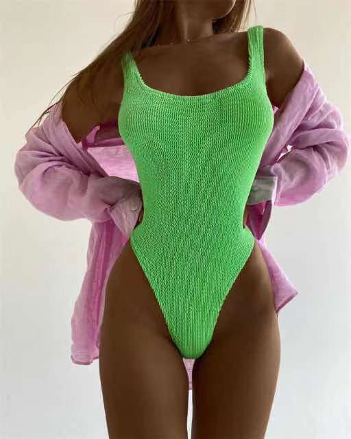 022 nuevo traje de baño de una pieza bikini sexy europeo y americano traje de baño de mujer Bikini de mujer