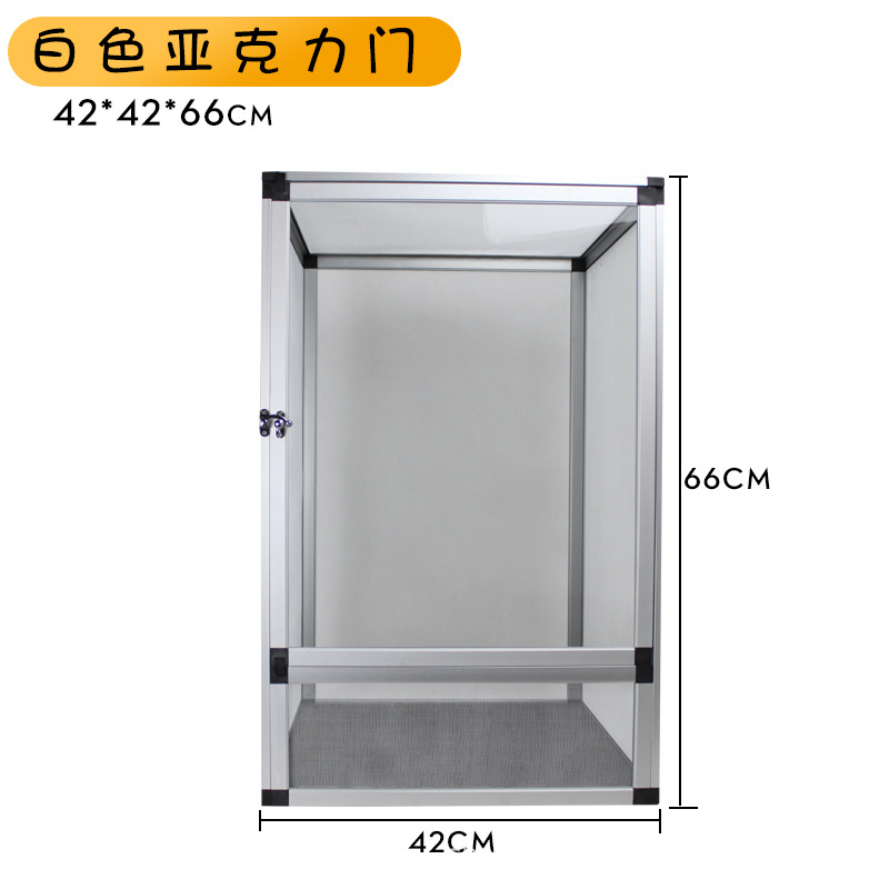 실버 아크릴 도어 케이스 42*42*66