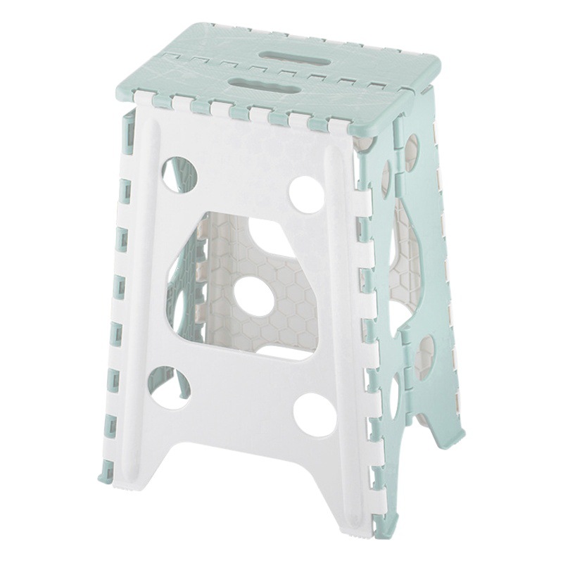 Factory Wholesale Thickened Plastic Folding Stool Household Space-saving Dining Table and Chair Outdoor Portable Stall Folding Chair