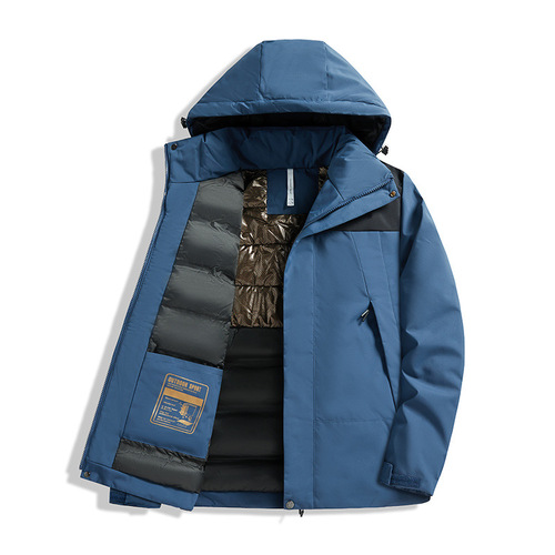 Men's Outdoor Down Jackets  New Graphene Heating Thick Windproof Waterproof Outerwear for Autumn and Winter, Also Suitable for Women