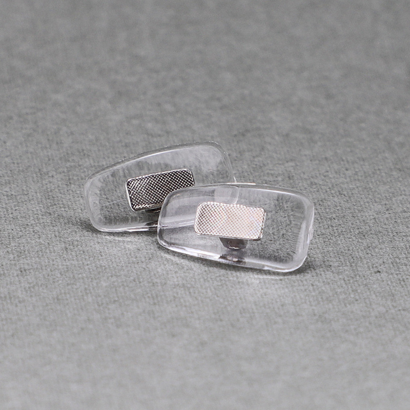 Pvc通常の金属芯網紋銀硬質プラスチック眼鏡鼻托眼鏡快適滑り止め鼻パッドメーカー卸売り|undefined