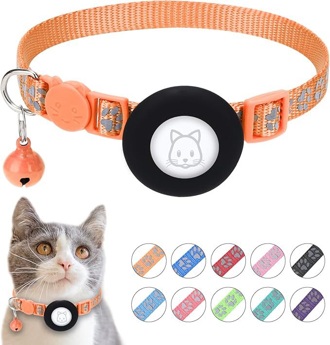 Funda protectora Airtag aplicable Funda de silicona explosiva de Amazon Collar para gatos Hebilla de seguridad Collar para gatos Collar para mascotas
