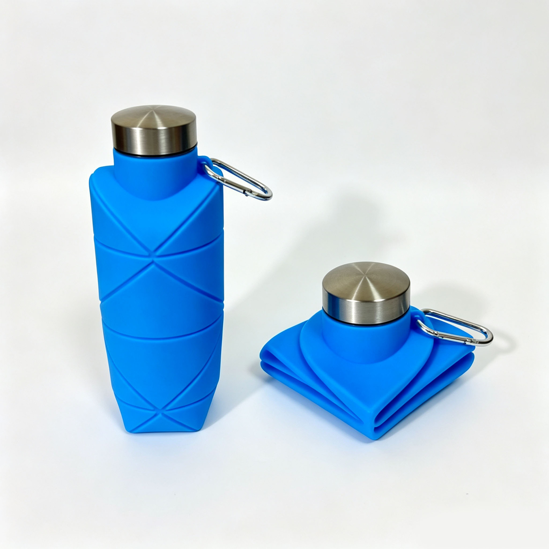 700ml de silicona hervidor plegable portátil taza de agua deportiva al aire libre gran capacidad a prueba de fugas botella de agua telescópica image 9
