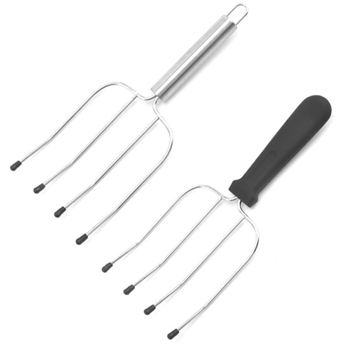 Stainless steel barbecue fork grill camping barbecue tools barbecue fork grill fork roast chicken steak turkey fork wire fork