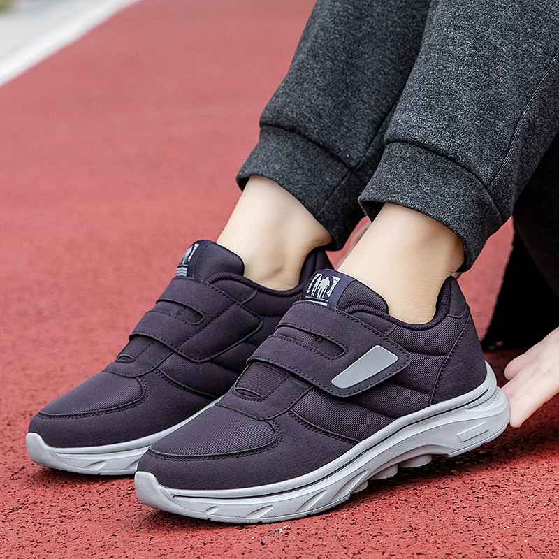 2025 Новые широкие слетные Velcro обувь для ходьбы для круглый год комфорт подушки подошвы, родительская обувь