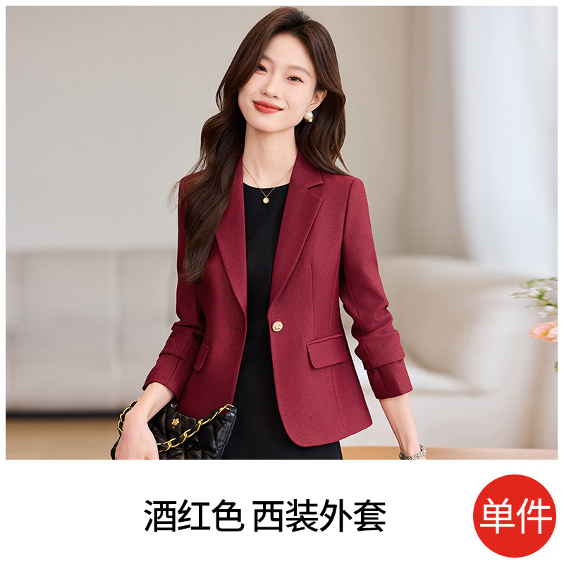 Burgundy long sleeves [single suit]