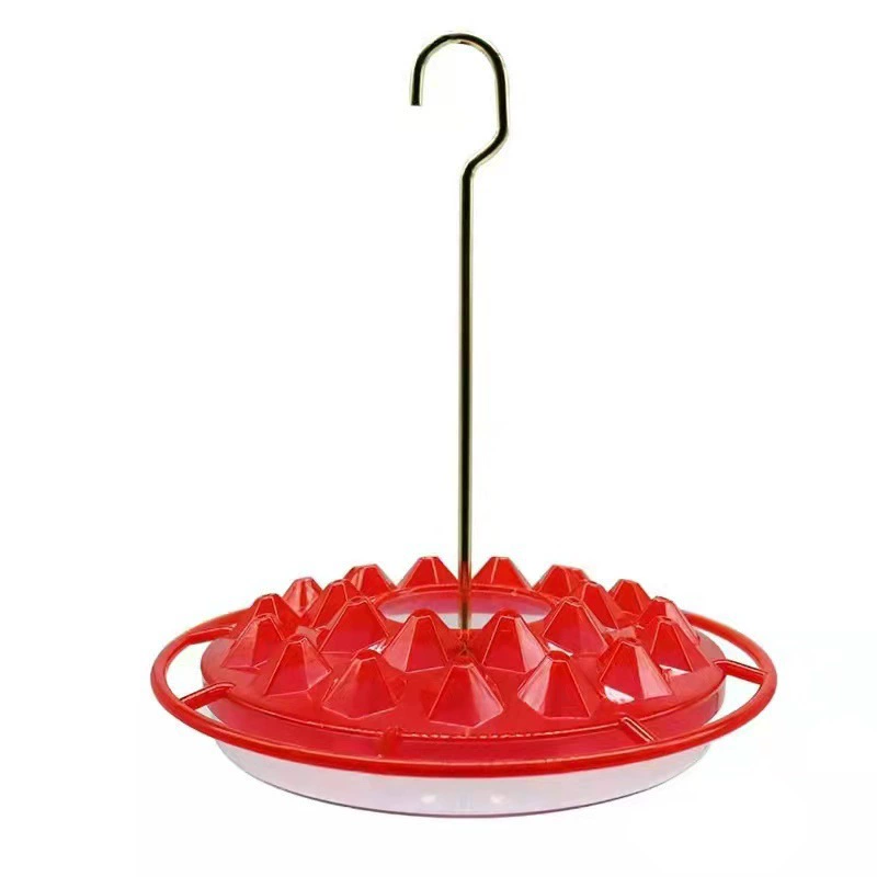 Фидер Колибри на открытом воздухе вися круглый квадрат с фидером птицы сада крюка