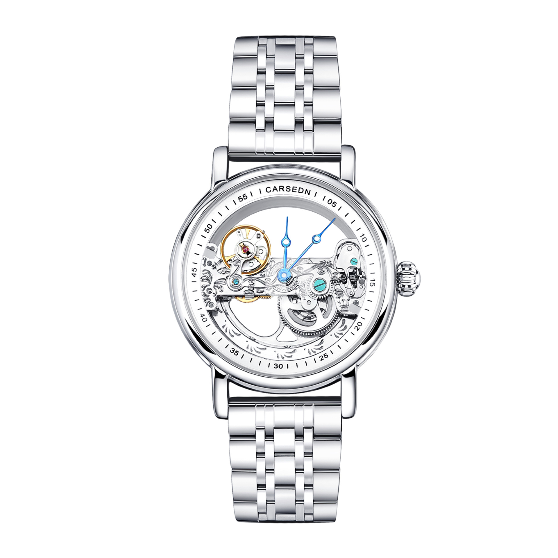 은색 껍질 흰색 표면 흰색 강철 벨트