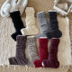 Socks Women's Autumn and Winter Knitted Foot Socks Set Ancora Red Pile Warm Y2K Hot Girls All-Match White Calf Set