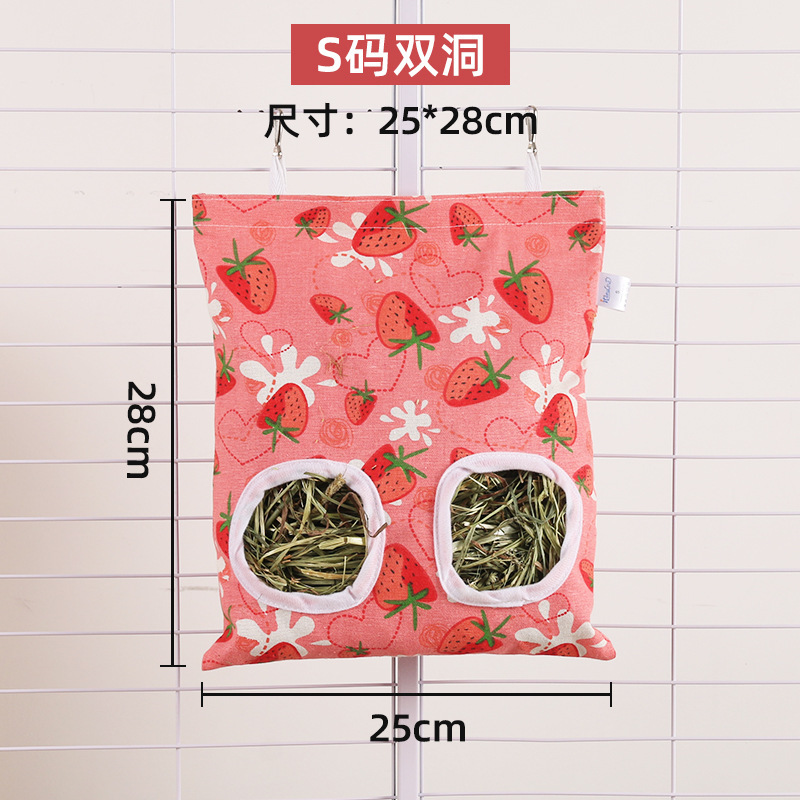 Bolsa Colgante de Heno para Conejos de Lienzo, Gran Capacidad, para Jaula image 23