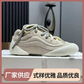 广州高品质2024秋冬新款情侣款男鞋女鞋圆头复古休闲运动鞋