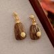 Natural Hainan Qinan Aquilarum Pendant S925 Sterling Silver Inlaid Aquilarum Necklace Black Body Round Leaf Green Qinan Aquilarum