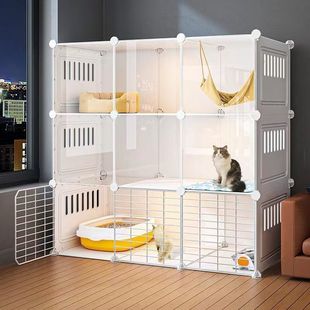 DIY cat cage home oversized with toilet room Cat Cabinet cat Villa cat house cat nest pet fence