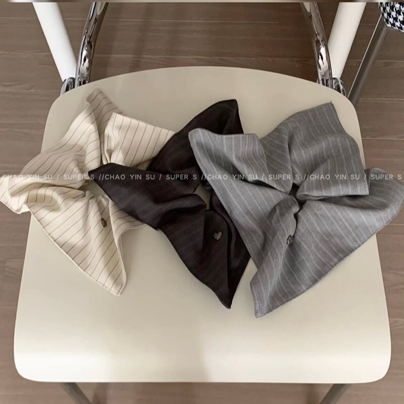 フレンチレトロな高級チェック柄ヘアゴム、フェミニンなスクエアスカーフ、万能ヘアゴム、学生韓国風ヘアアクセサリー|undefined