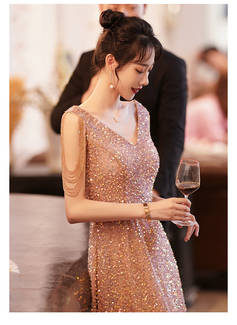 日本製お得 8037イブニングドレス スパンコール : レディース服 超歓迎低価
