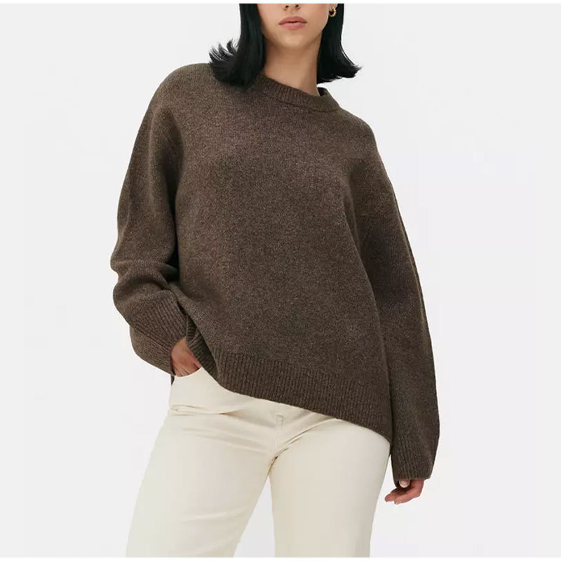 Women's Clothing winter new pink sweet round neck pullover sweater_voghion.com