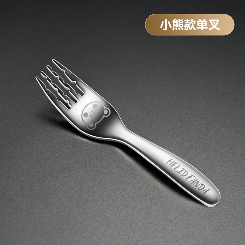 316 ステンレス鋼子供用食器ベビー食事スプーンフォーク給餌スプーンスプーンフォークスプーンセット|undefined