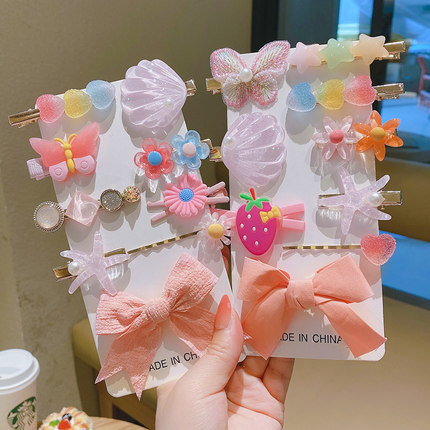 Korean version of summer new children's hairpins girls' hairpins baby cute fruit clips headwear hair accessories wholesale