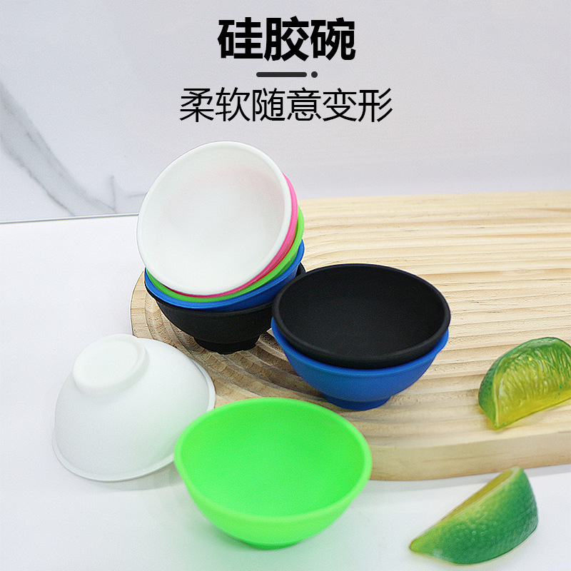 Tazón de silicona transfronterizo Tazón de maquillaje Tazón de máscara Tazón de condimentos Tazón de almacenamiento Tazón de horneado Tazón de tabaco Tazón multipropósito
