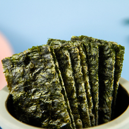 Moqi Bear Sesame Filled Nori Crisps 40g Canned Nori Crisps for Baby Food Children Snacks Wholesale