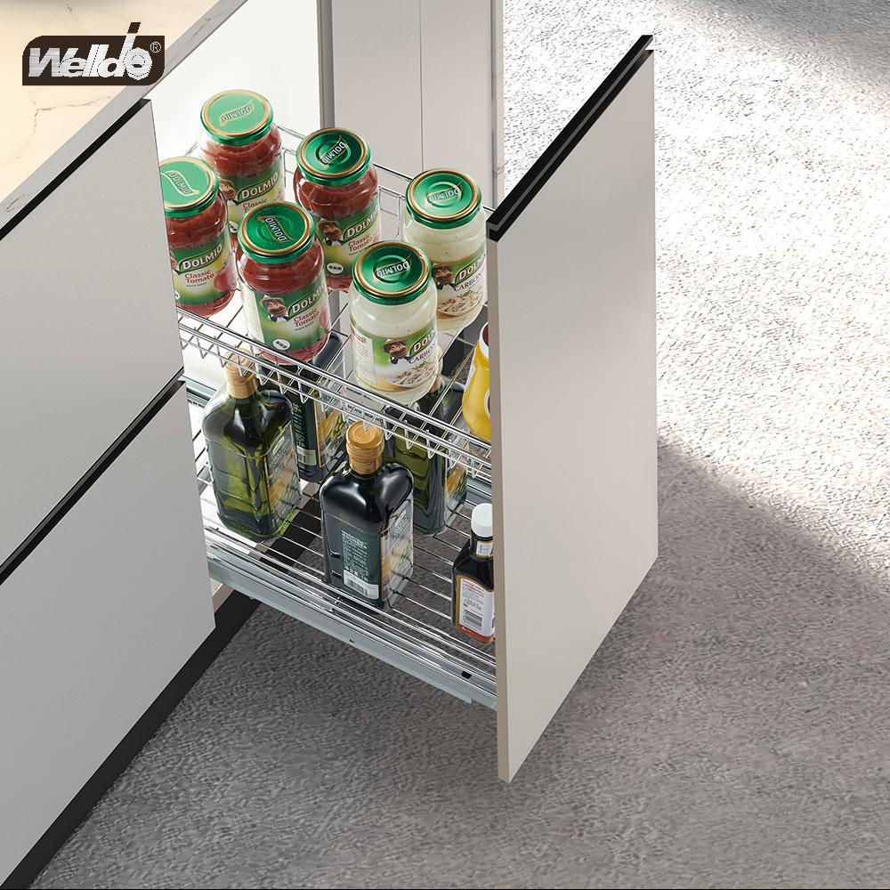 Welldo纬东 厨房地柜2层抽屉式拉篮橱柜抽屉式2层收纳拉篮