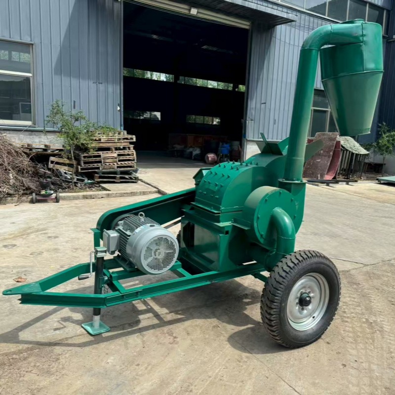 全自动木材破碎机玉米芯杂木果木板边板皮树皮粉碎机木屑锯末机